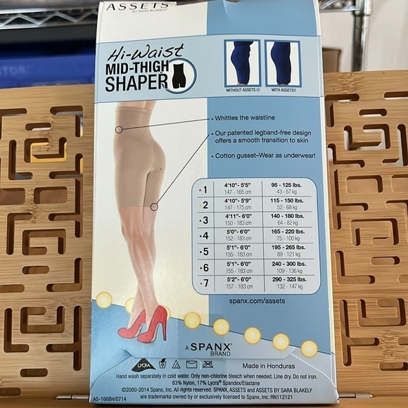 Two (2) Pairs of Spanx Assets Size 3 Nude High Waisted Mid Thigh Shaper - Picture 2 of 3